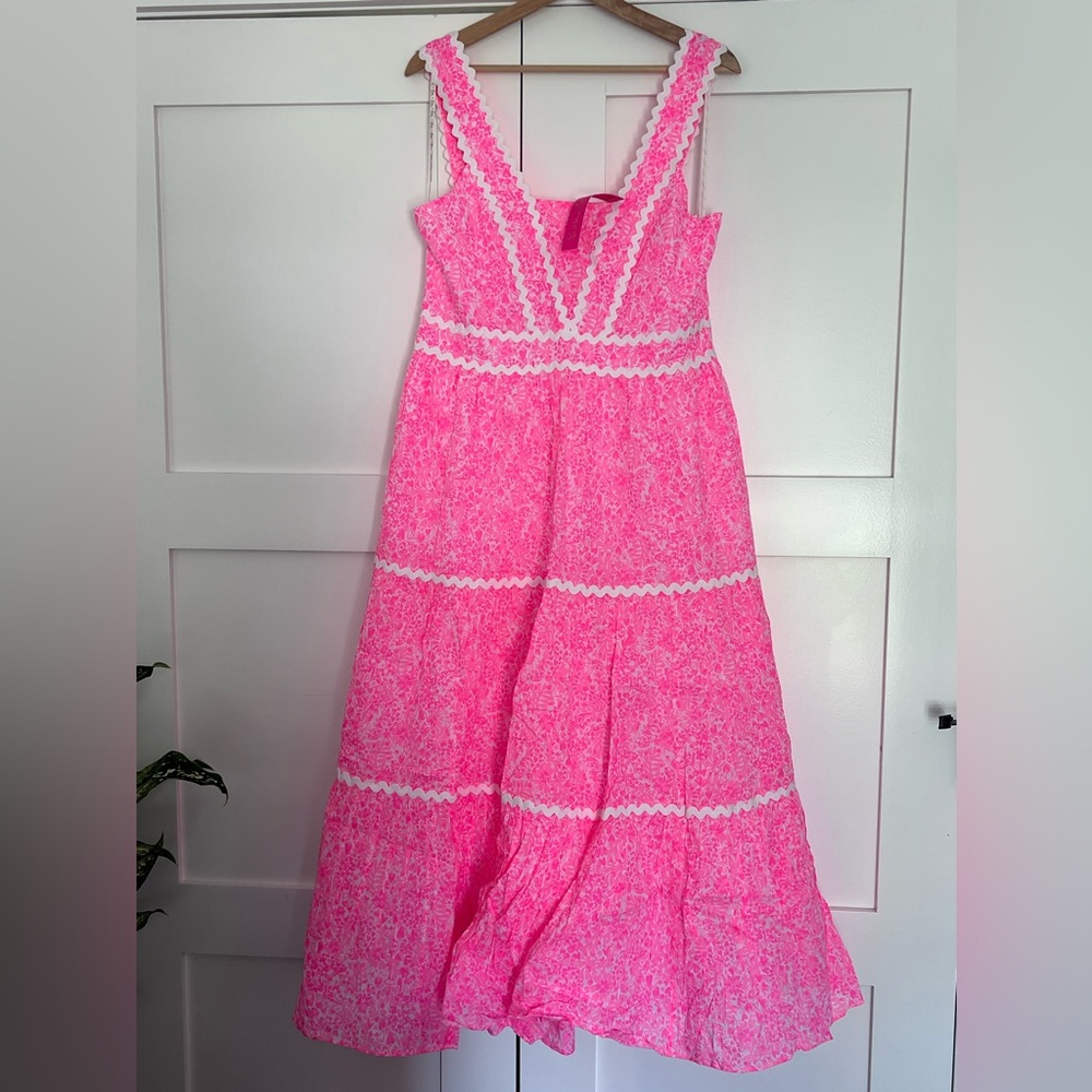 NWT Lilly Pulitzer Pollie Cotton Midi Dress